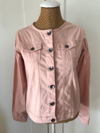 Jeans Jacke rosa m/l