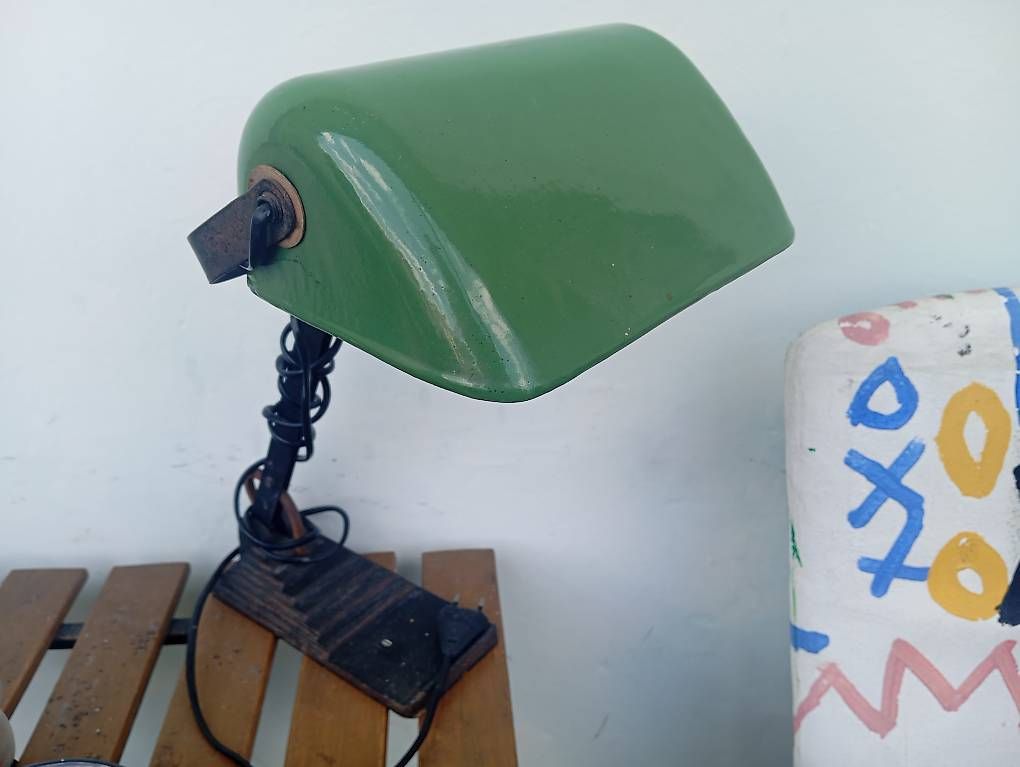 Lampade: 20 er Jahr Bürolampe – Usato da Basel venduto da Petergunn