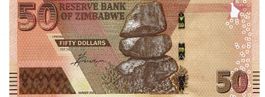 Zimbabwe 50 Dollar 2020 P-105 UNZ