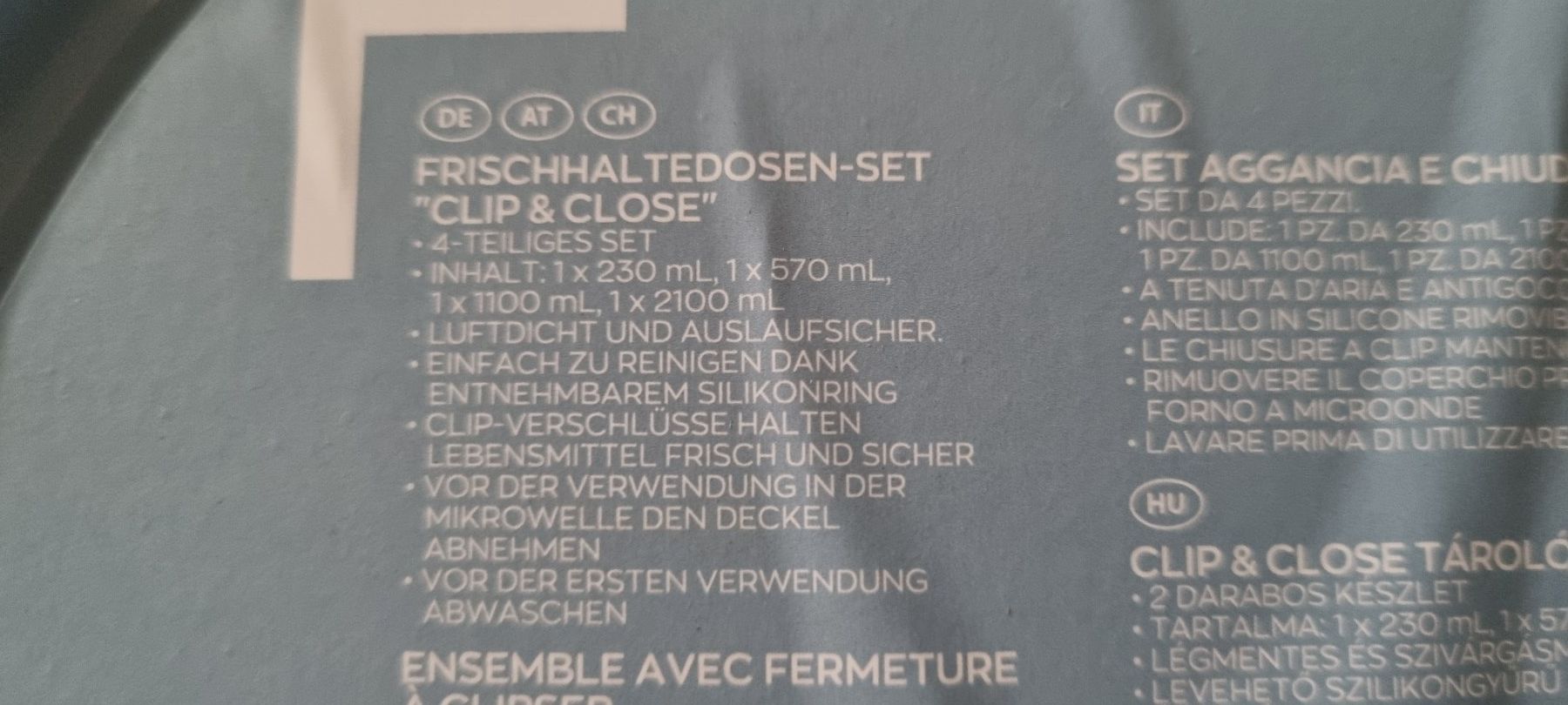 Behälter & Ähnliches: Frischhaltedosen Set 4-teilig "Clip & Close" neu – Neu (gemäss Beschreibung) aus egliswil von Maggy6 1