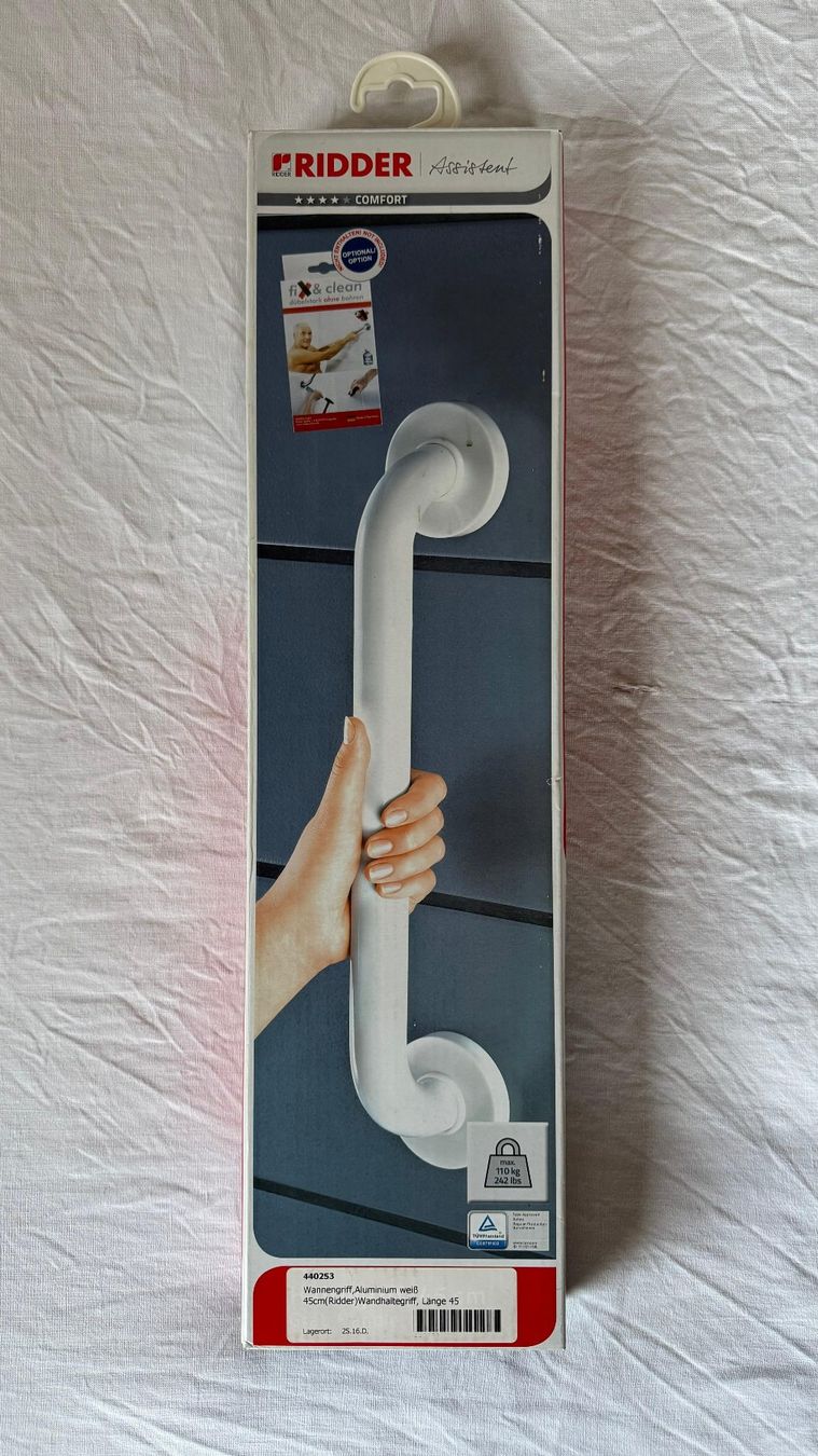 Supporti a parete: Haltegriff Ridder weiss 45 cm / NEU in Originalverpackung – Nuovo e nell'imballaggio originale da Henggart venduto da hen_9f22 1