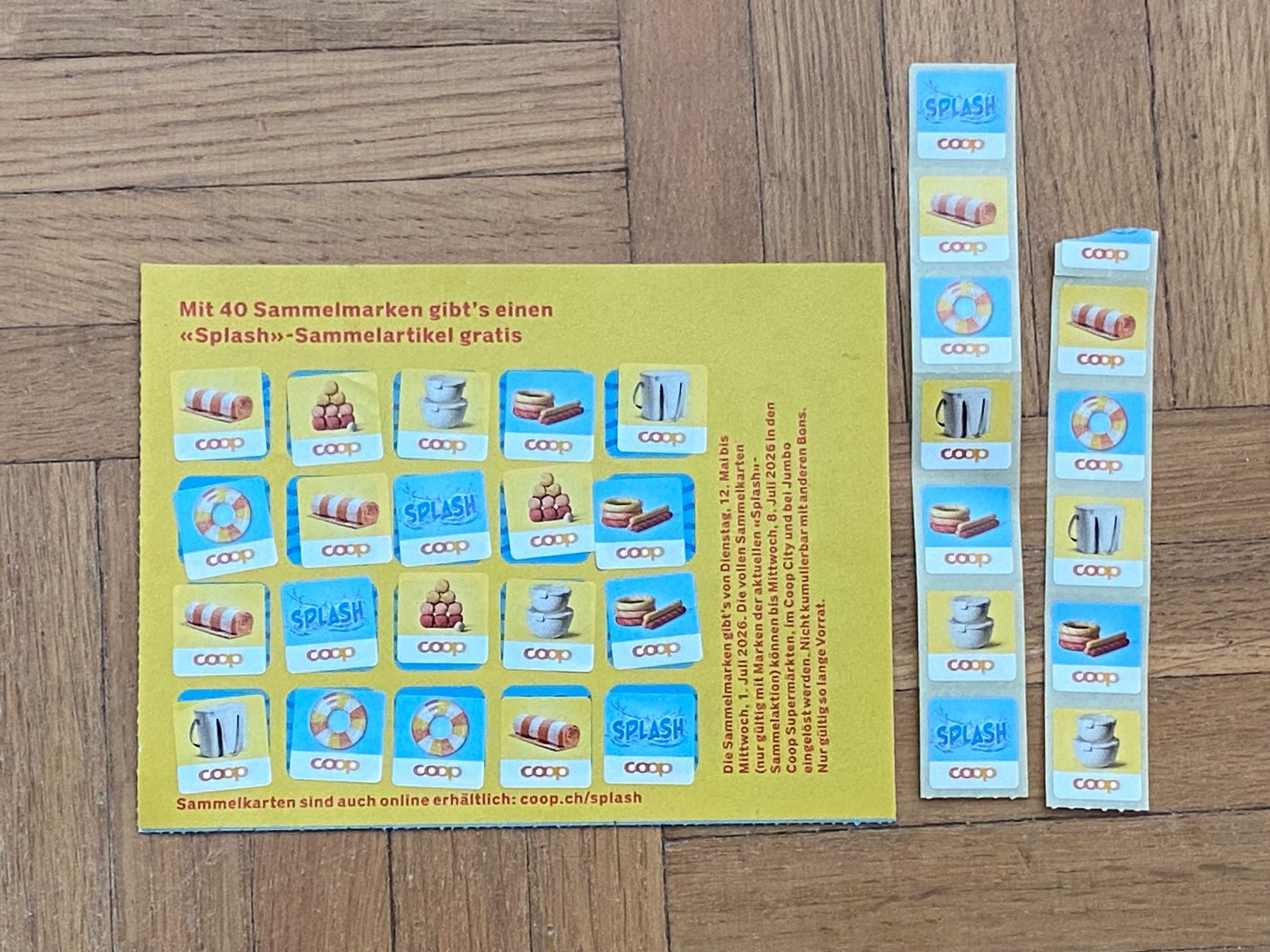 Coop Timbres & points: Coop Splash 52 Sammelmarken – Neuf (Voir description) à Dietlikon par sepiwaku