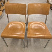 Stühle Holz Metall, 2 Stück