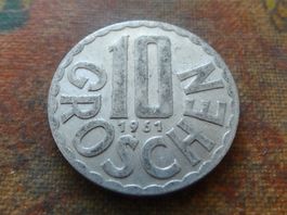 AUTRICHE  10  Groschen  1961