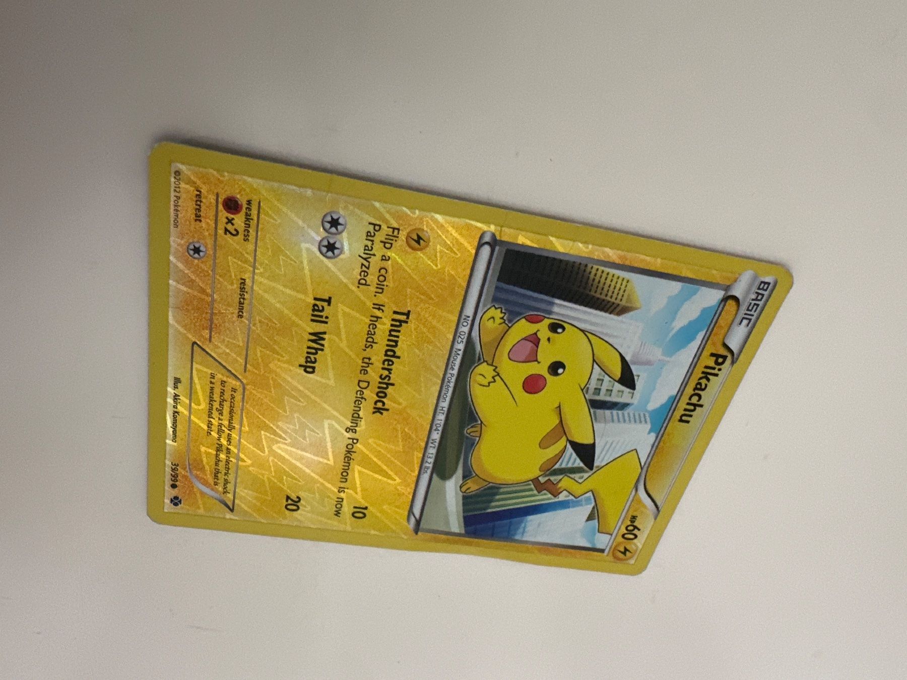 Pokémon Sammelbilder & Trading cards: Pikachu 39/99 Reverse Holo Next Desinies 2012 – Gebraucht aus Uster von Neonschwarz 2