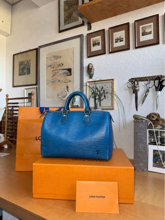 Louis Vuitton speedy 30 Epi Blau🩵🩵
