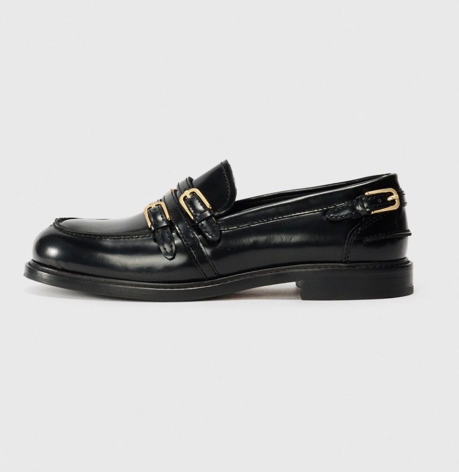 Sandro Scarpe da donna: Sandro Leder Loafer aus Glattleder Gr. 38 – Nuovo (secondo la descrizione) da Altendorf venduto da PiaLang