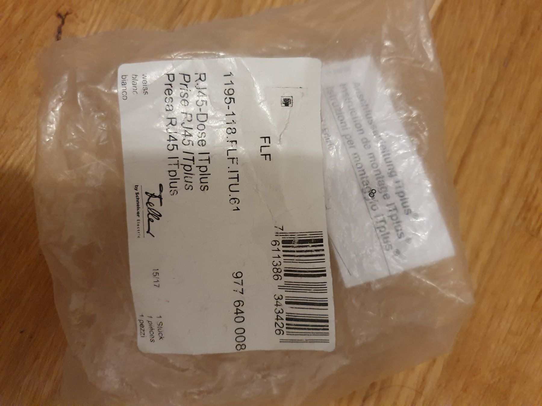 Feller Spine: Telefonsteckdose RJ45 – Nuovo (secondo la descrizione) da Grüt (Gossau ZH) venduto da Dimitrius13 1