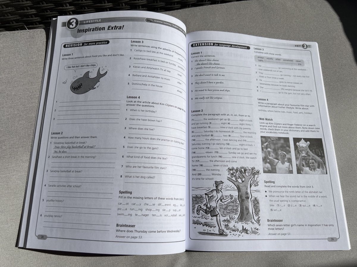 Bücher: Englisch Workbook Inspiration 1 / NEU – Neu und originalverpackt aus Kirchberg BE von Bergdorf16 2