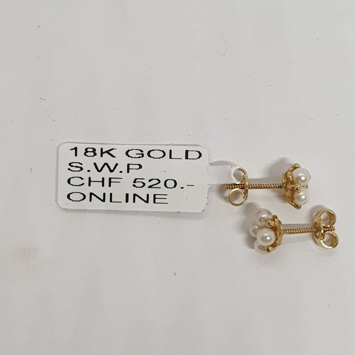 Ohrringe & -stecker: Echt 18K Gold - S.W.P Ohrstecker – Gebraucht aus Luzern von luzerngoldhaus 2