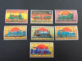 Guinea 1972  100 Jahre japanische Eisenbahnen ** Luxus (B1)