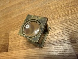 Vintage Messing Lupe – Antiker Fadenzähler