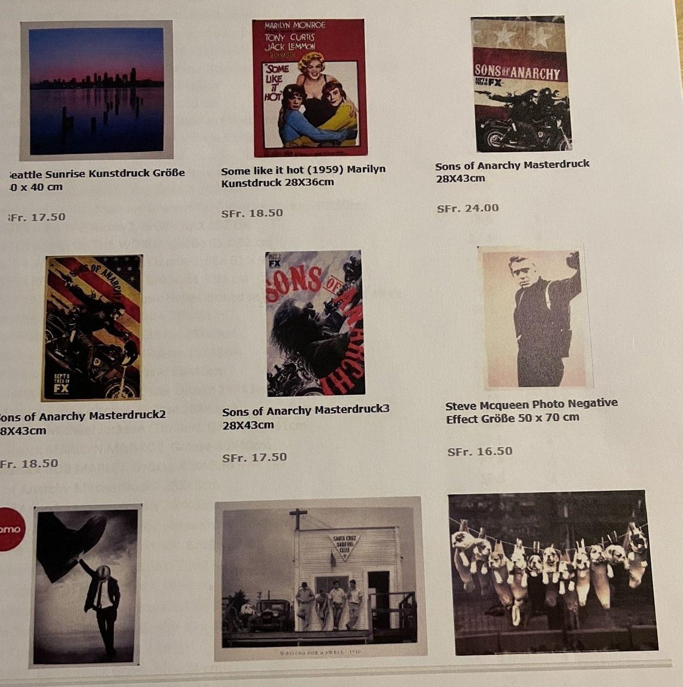 Foto & Immagini: Grosse Sammlung von Posters und Kunstdrucken – Nuovo (secondo la descrizione) da Adligenswil venduto da Decor-Tech 4