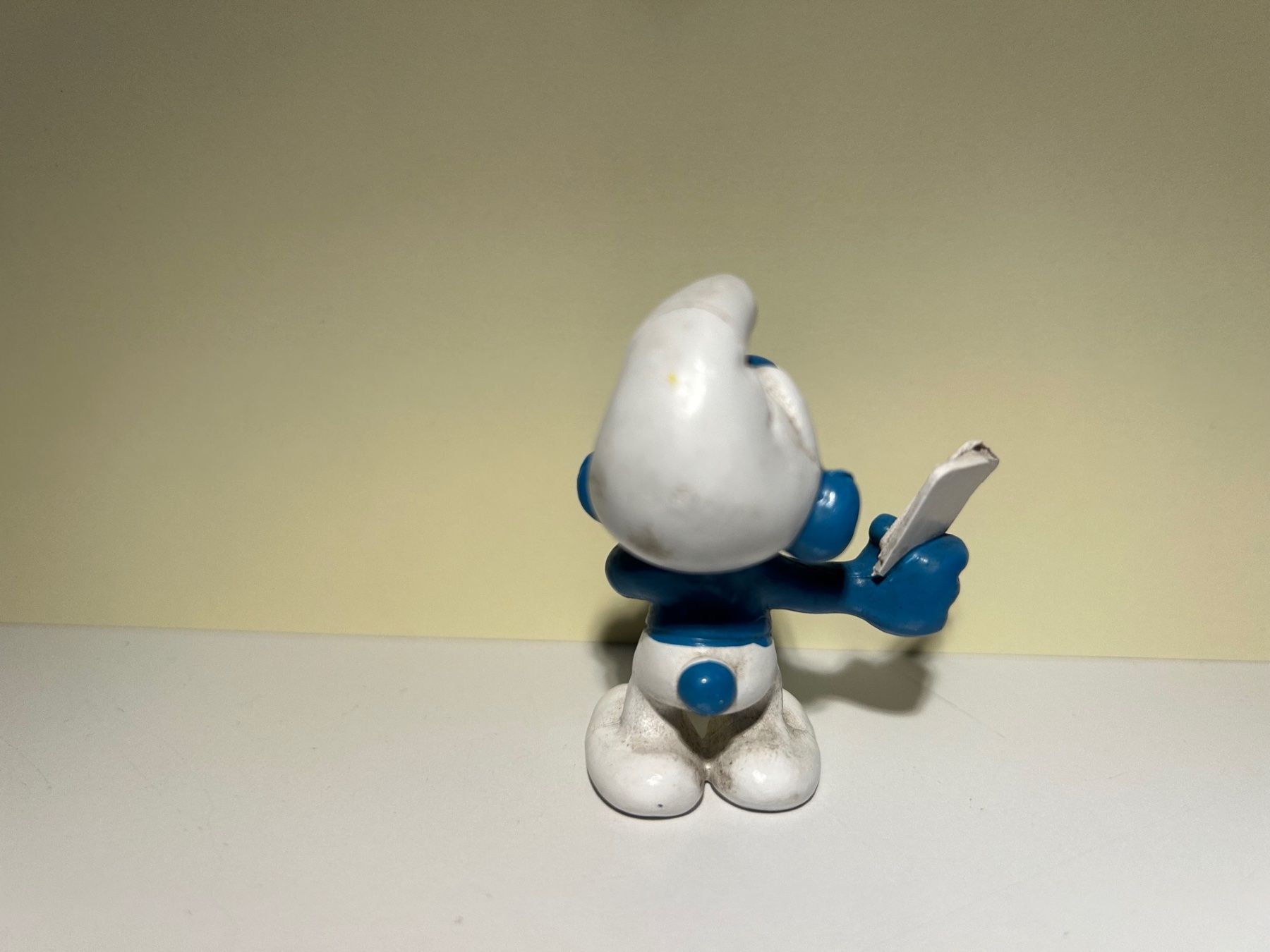 Schleich Statuette: Schlumpf Kartenspieler – Usato da Bern venduto da Calimero1600 1