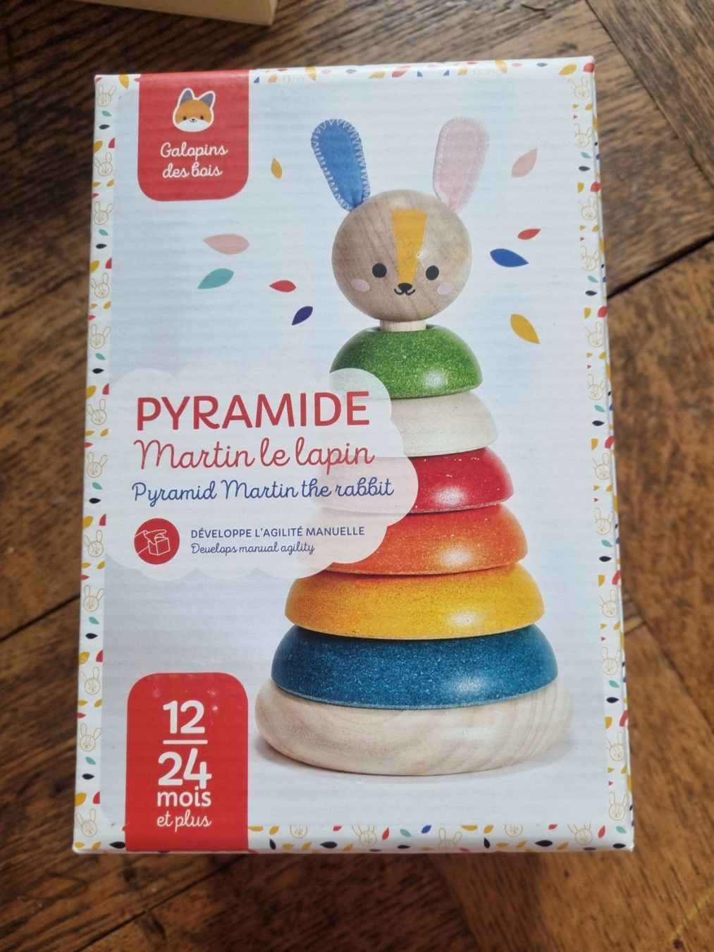 Giocattoli: Pyramide "Martin le lapin" en bois dès 12 mois – Nuovo e nell'imballaggio originale da Fribourg venduto da jarmilka