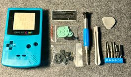 Gameboy Color Türkis Gehäuse inkl Schraubenzieher Set