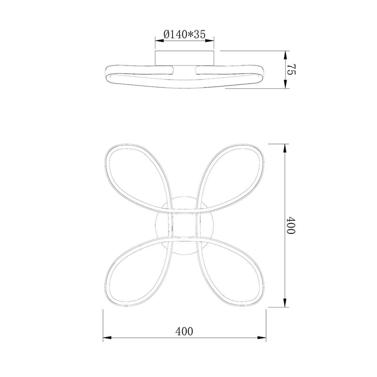 Kronleuchter & Deckenlampen: LED Deckenleuchte, Weiss, 40 cm x 40 cm – Neu (gemäss Beschreibung) aus Kreuzlingen von Smart-Light 7