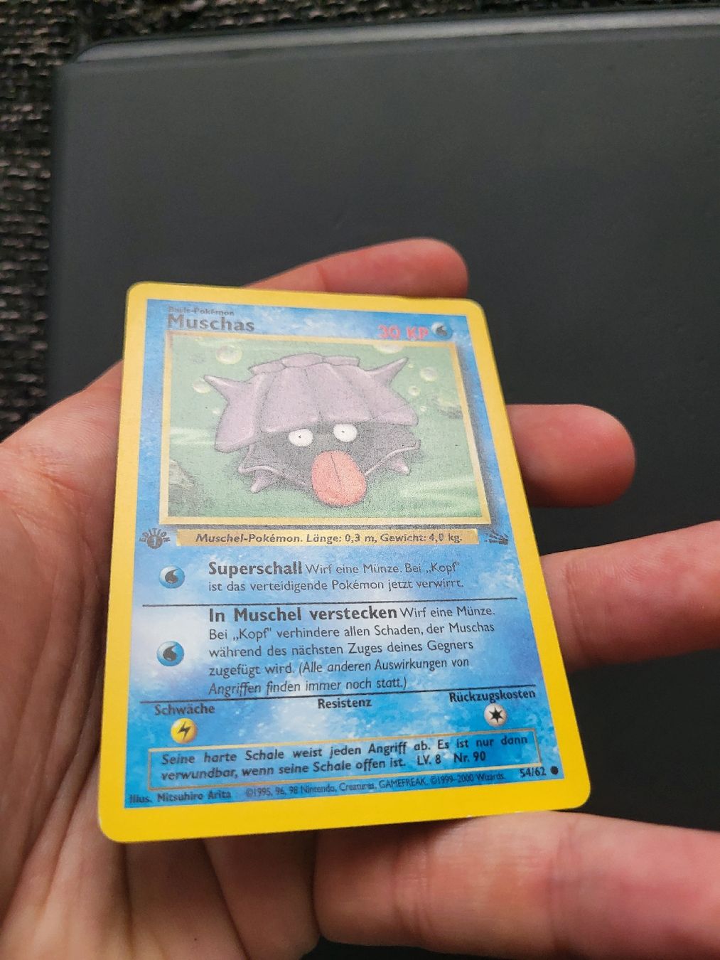 Pokémon Sammelbilder & Trading cards: Muschas Pokemon Karte 1. Edition – Gebraucht aus oberbuchsiten von nat_8gwb