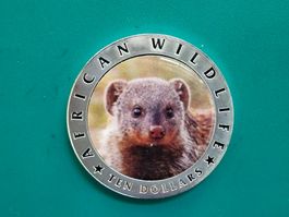 Gedenkmünze African Wildlife Ten Dollars Mungo