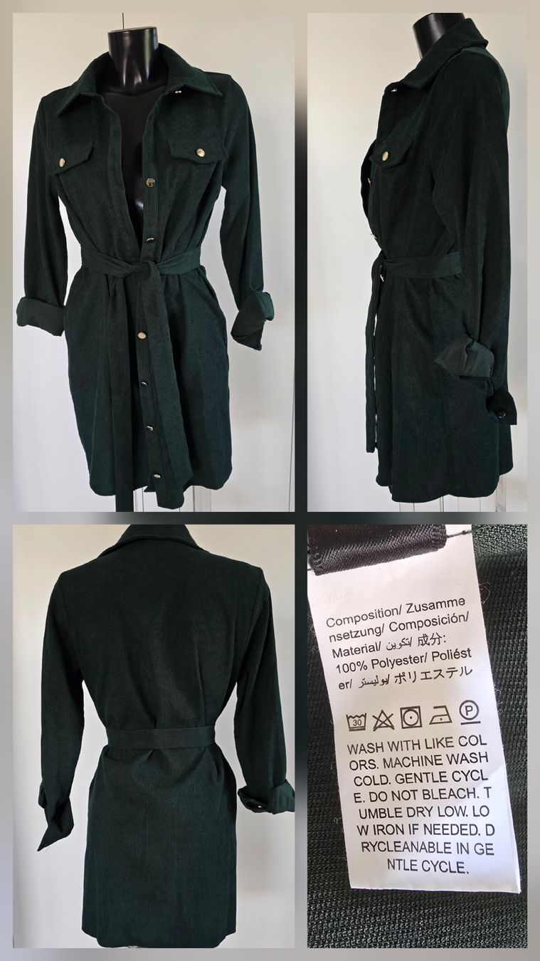 Vestiti: Tannengrünes Cord-Kleid NEU  – Nuovo e nell'imballaggio originale da Widnau venduto da Schurlibua