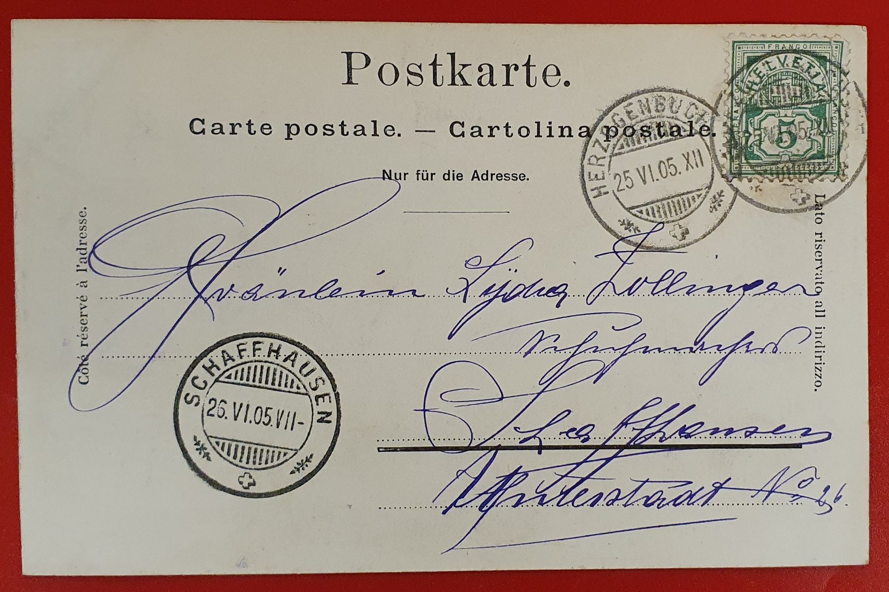 Cartoline postali: Bern 1905 - Kleine Schanze, belebt – Usato da Kreuzlingen venduto da Rschweiz1 1