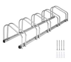 tectake Fahrradständer 5 Räder Stahl pulverbeschichtet