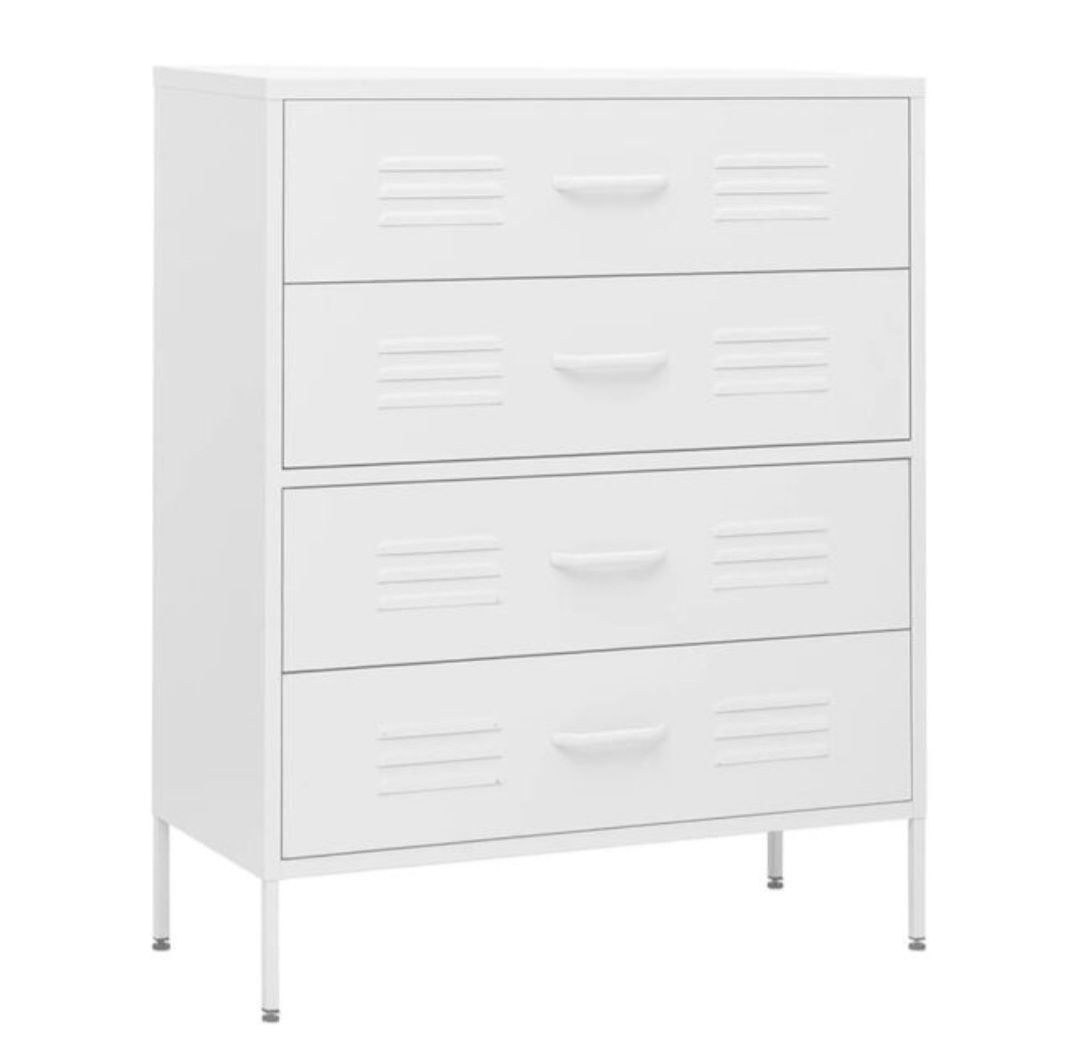Cassettiere: Kommode weiss 4 Schubladen 80x35x102cm neu – Nuovo e nell'imballaggio originale da Reutigen venduto da gia_99mv