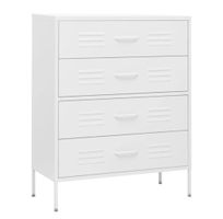 Kommode weiss 4 Schubladen 80x35x102cm neu
