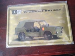 Blechschild-TRABANT KÜBELWAGEN NVA