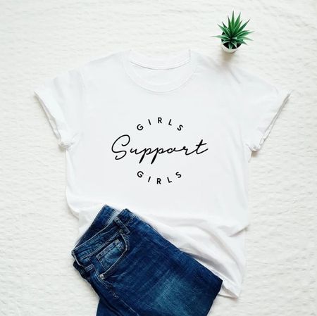 Girls Support Girls T-Shirt, Grösse XS