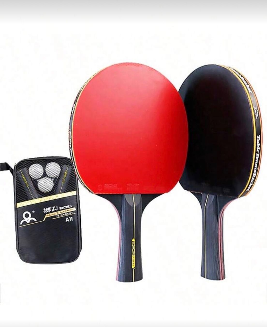 Tennis da tavolo: Tischtennisschläger-Set: 2 Schläger, 3 Bälle – Nuovo e nell'imballaggio originale da Emmenbrücke venduto da ShopDirect