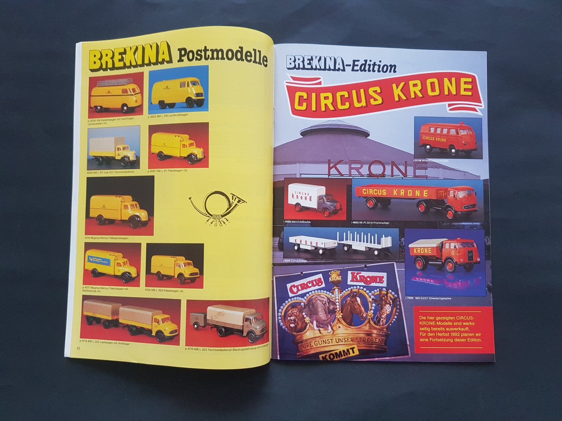 Brekina Modellini d'auto: Brekina Autoheft, Gesamtprogramm 1991/1992, 67 pages – Nuovo (secondo la descrizione) da Martigny venduto da Abm1000 1
