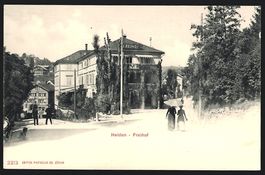 Heiden, Strassenpartie am Hotel Freihof