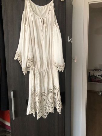 Damen Sommerzeit Kleid 30%Seide Gr36:38