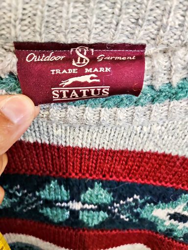 Maglioni & Felpe: STATUS Vintage Gemusterter Pullover - Fair Isle Strickstil – Usato da Zug venduto da vinokilo 4