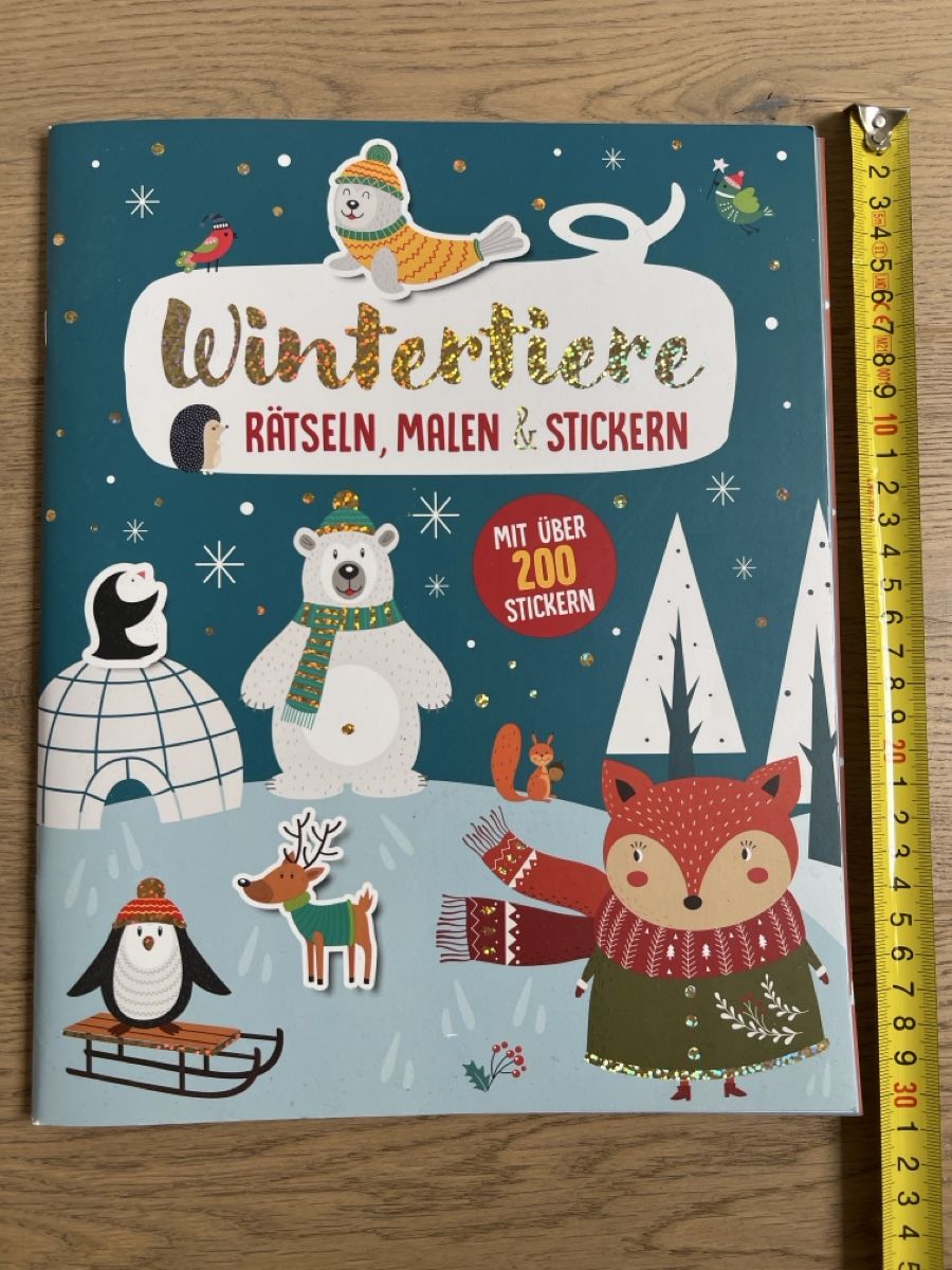 Libri: Wintertiere Rätsel-, Mal- & Stickerbuch mit 200+Sticker – Usato da Oensingen venduto da katepe 1