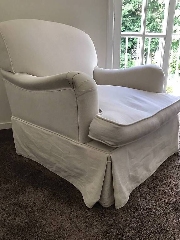 Poltrone: Grand fauteuil en tissu blanc – Usato da Chernex venduto da lar_w99f 4