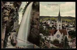 AK Biel-Bienne, Ortsansicht mit Kirche & Taubenloch