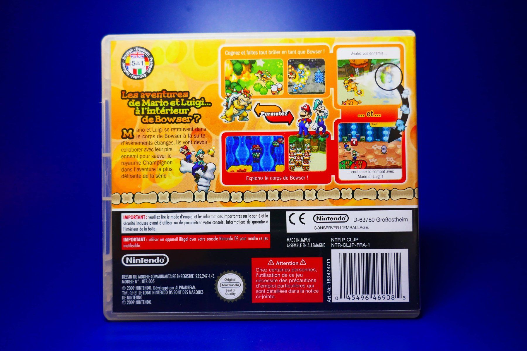 Nintendo Giochi: Mario & Luigi : Abenteuer Bowser - Nintendo DS – Usato da Vuarrens venduto da Espace-Retro 3