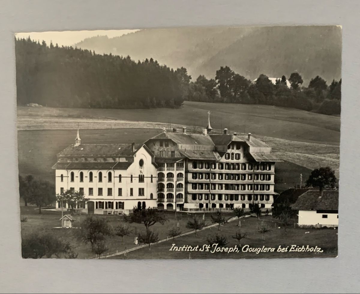 Cartoline postali: Ansichtskarten Schweiz - Giffers/Gouglera FR – Usato da Düdingen venduto da polytropon_5 2