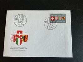 Schweiz Briefmarke Helvetia 20, Bern Ausgabetag 1.6.65  (51)