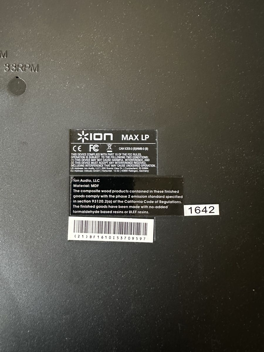 Giradischi: ION Max LP Plattenspieler – Usato da Onnens FR venduto da grospatapouf 3