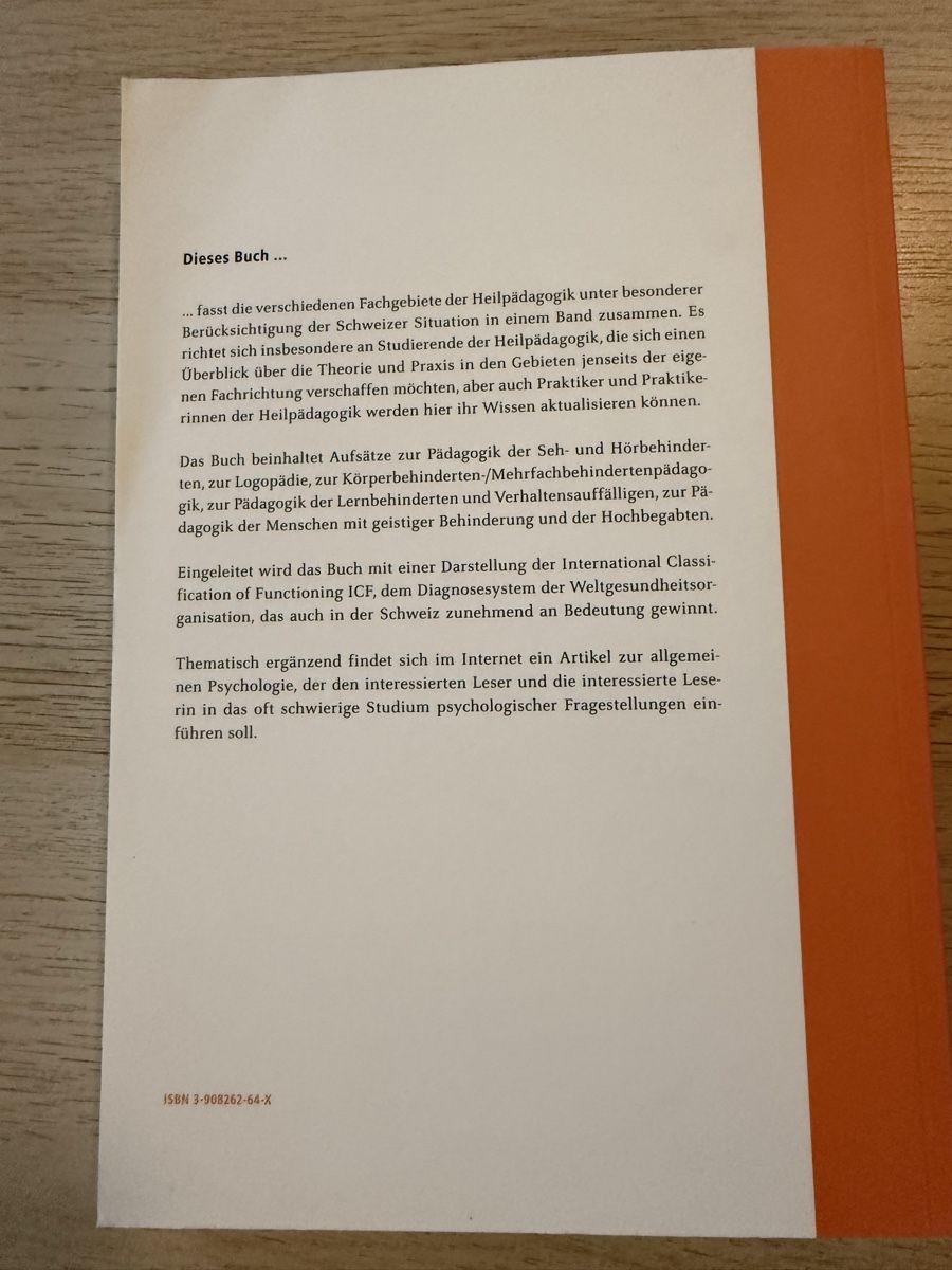 Libri: Differentielle Heilpädagogik HfH – Nuovo (secondo la descrizione) da Wald ZH venduto da 2kndPlant 1