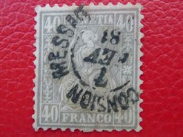 1881, SITZENDE: Nr.42 von GENEVE (MESSAGE) sauber, Kat 220.-
