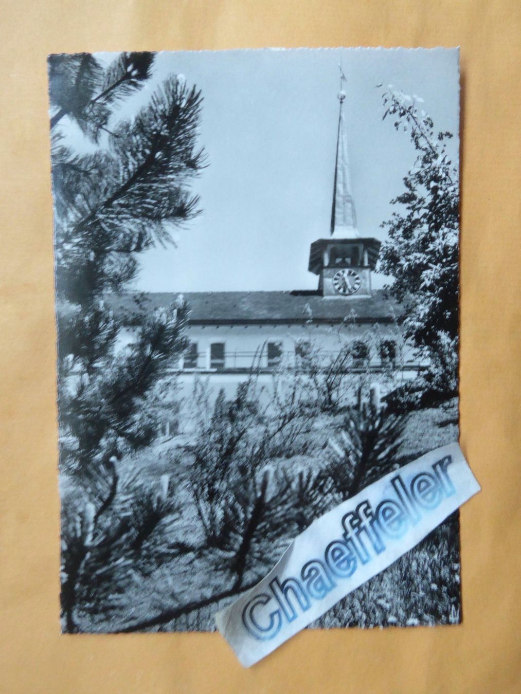 Cartoline postali: Oberägeri.  Ländli.  Kirchlein – Usato da Zürich venduto da Chaeffeler