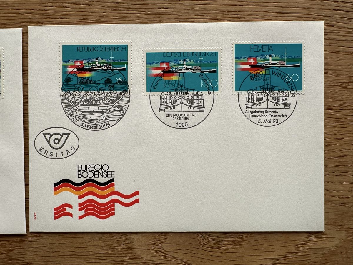 Alle Briefmarken: Schweiz - 3x Gemeinschaftsausgaben FDC  – Gebraucht aus Schmitten / FR von Samsara169 3