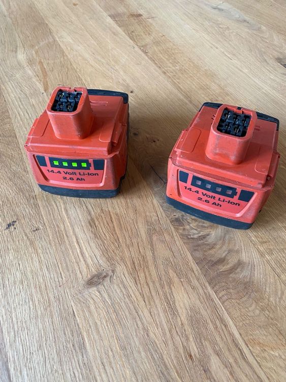 Lot De 2 Batteries Hilti 14,4V 2,6Ah Pour Outils - Occasion En état De Marche