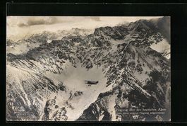 Foto-AK Sanke Nr. 1058: Flugzeug über d