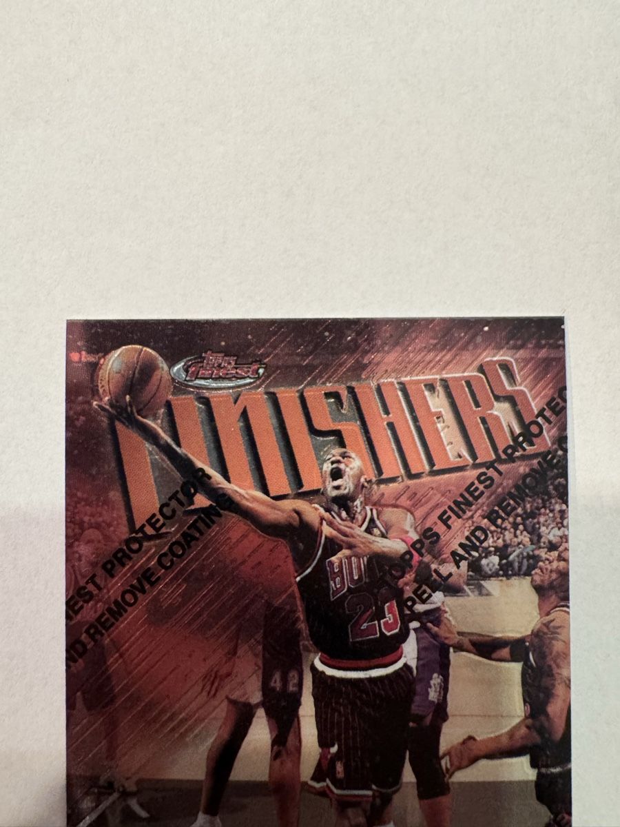 Michael Jordan 1997 Topps Finest Finishers Insert Unpeeled (Gebraucht ...
