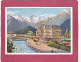 Interlaken Hotel Central  Werbekarte